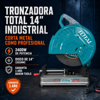 Tronzadora TOTAL Industrial 14 Pulgadas 2400W miniatura 1