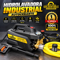 Hidrolavadora Industrial Golden Tools Autocebante | 1740 PSI | 2000W | 2.7 HP | 8 L/min | 1 Año de Garantía miniatura 1