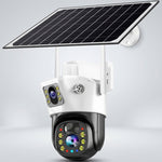 Cámara de Seguridad Solar 2 en 1 Doble Lente 4K — PTZ 355° Visión Nocturna Color miniatura 1