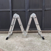 Escalera Multioficios hecha en Aluminio Reforzado — 12 Pasos - 3.7 Metros de altura. Soporta Hasta 150 KG miniatura 9