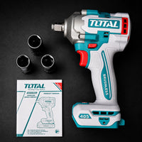 Combo TOTAL 3 en 1 Brushless 20V — Taladro 66 N·m, Llave de Impacto 405 N·m y Pulidora 4½" | 2 Baterías 4.0Ah y Maletín miniatura 8