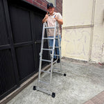Escalera Multiposiciones de Aluminio Reforzado — 12 Pasos miniatura 2