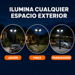 Lámpara Solar UFO 200W · 3 Paneles Ajustables · Control Remoto y Sensor de Movimiento · IP65 · Garantía 1 año miniatura 5