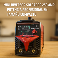 Soldador Lincoln 250A Inversor MMA/TIG – Perfecto para revestida funde electrodo 70/18 - 60/13 - Aguanta trabajo continuo miniatura 7