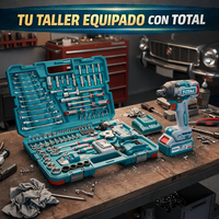 Pistola de Impacto 500NM TOTAL + KIT 152 Herramientas + 1 Año de Garantia miniatura 10