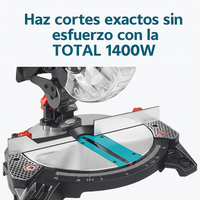 Sierra Ingleteadora TOTAL 8" 1400W miniatura 7
