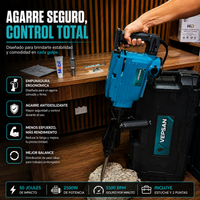 Demoledor Eléctrico VEPSAN 50J 2500W – Potencia Industrial para Trabajo Pesado - 1 AÑO de Garantia miniatura 6