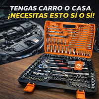 Set De Herramientas 151 Piezas Profesional - Con Raches de 72 dientes. miniatura 13