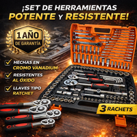 Set De Herramientas 151 Piezas Profesional - Con Raches de 72 dientes. miniatura 12