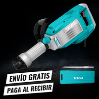 Demoledor Industrial TOTAL SDS HEX 1700W – 50J con Maletín y Cinceles miniatura 12