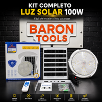 Lámpara Solar Jortan de Techo 100W con Control Remoto y 3 Tonos de Luz miniatura 7