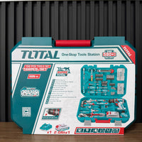 Kit de Herramientas TOTAL 166 Piezas con Taladro Brushless 20V miniatura 8