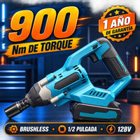 Llave de Impacto Makita 900 Nm Brushless 128V 1/2" — 2 Baterías 8.0 Ah | 1 Año de Garantía miniatura 7
