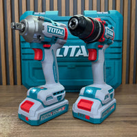 Combo TOTAL 100% Original | Llave de Impacto 405Nm + Taladro 66Nm + 1 Año de Garantia miniatura 11