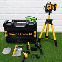 Nivel Láser DeWALT 16 Líneas Verdes 4x360° – Autonivelante con Trípode y Maletín miniatura 5