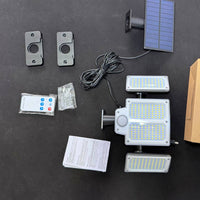 Aplique Solar LED 3 Cabezales con Sensor de Movimiento y Control Remoto miniatura 8