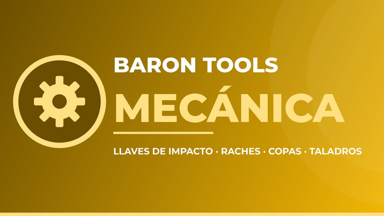 Baron Tools Mecánica — llaves de impacto, raches, copas y taladros