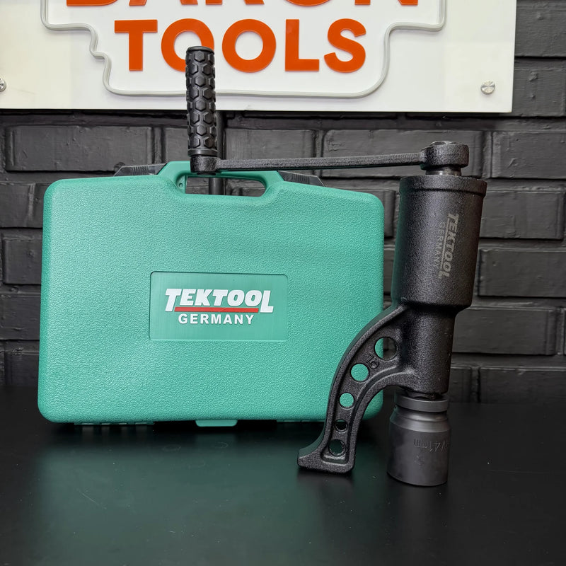 Multiplicador de Fuerza TEKTOOL 4.800 N·m — Afloja Tuercas de Camión y Maquinaria sin Aire ni Electricidad | 8 Copas y Maletín foto 2
