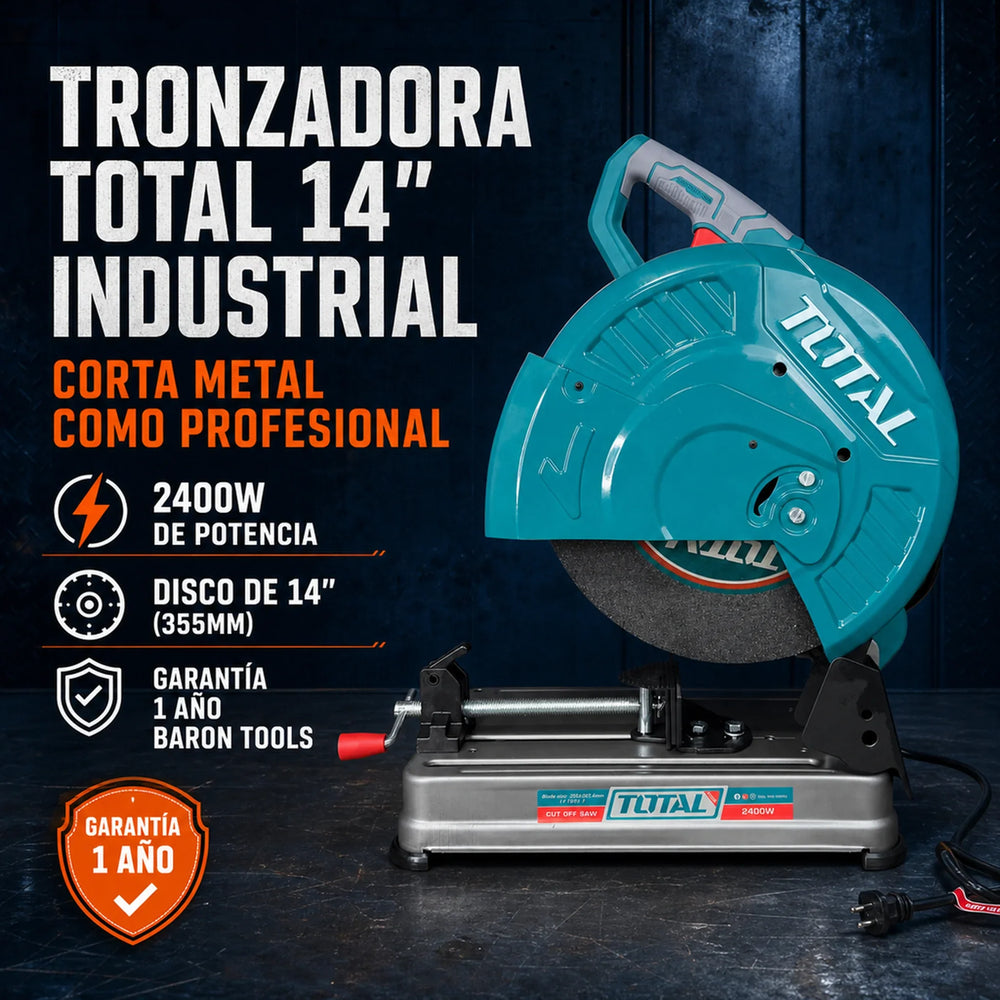 Tronzadora TOTAL Industrial 14 Pulgadas 2400W - 1