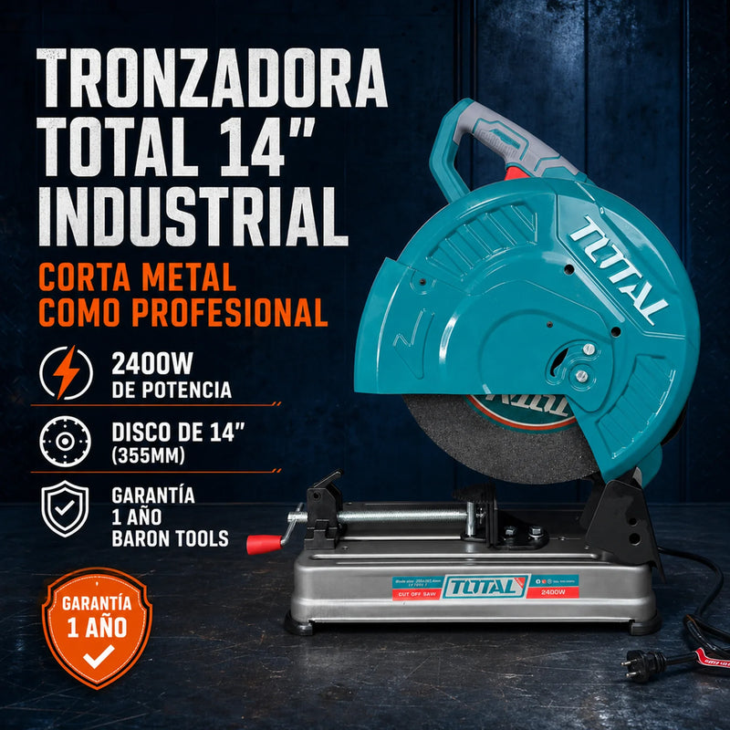 Tronzadora TOTAL Industrial 14 Pulgadas 2400W foto 1