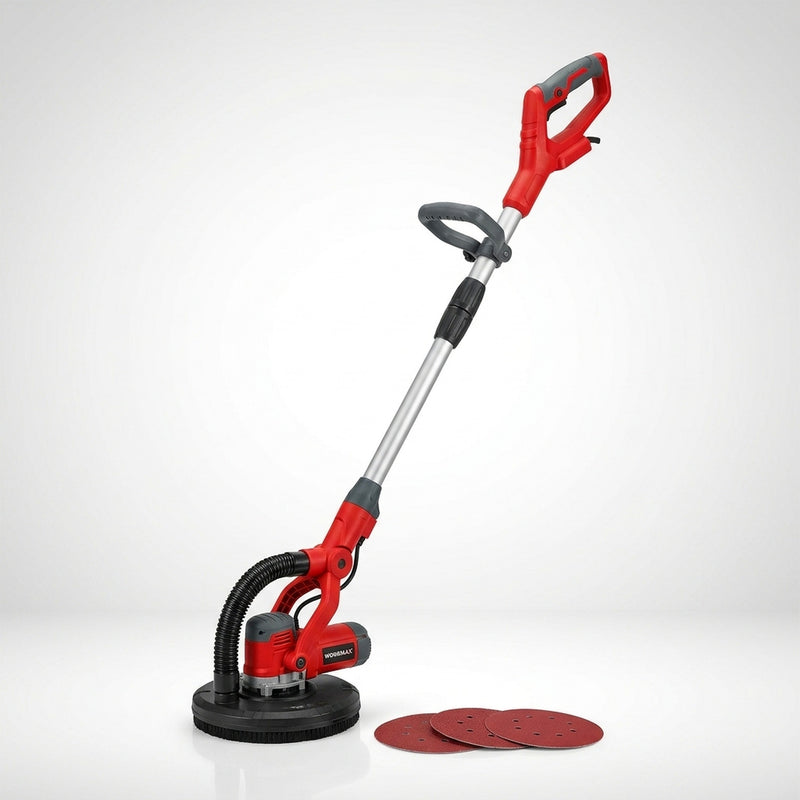 Lijadora profesional de Pared y Techo WorkMax Telescópica con sistema de succión de polvo foto 1