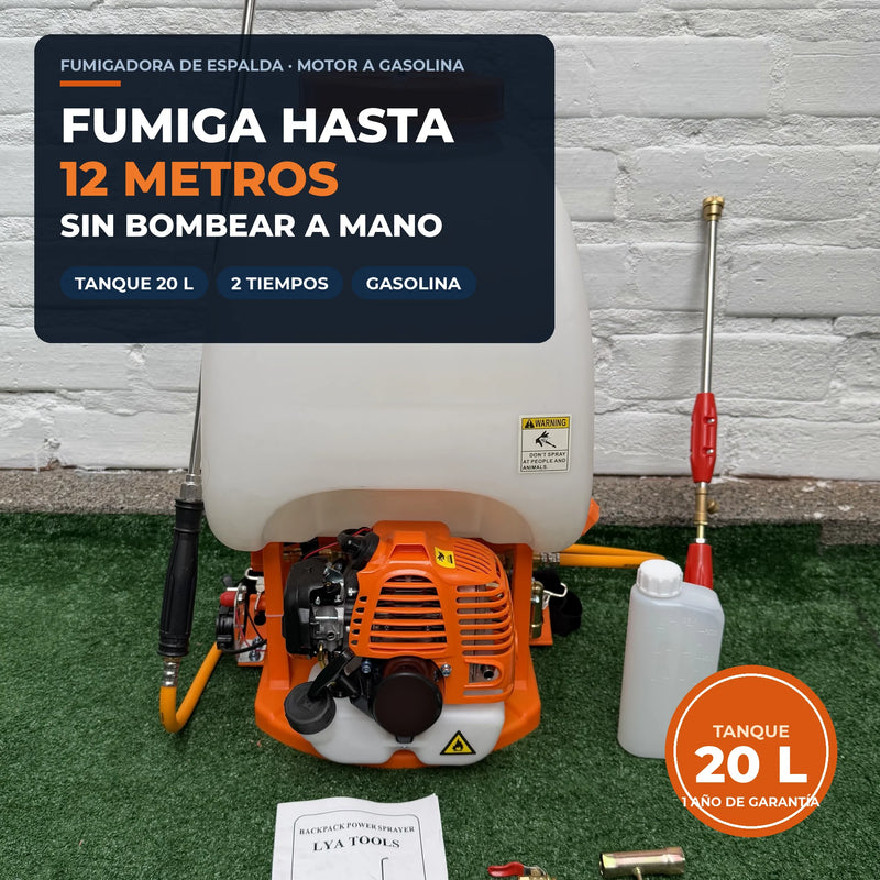 Fumigadora de Espalda tipo Stihl Power 900 a Gasolina — Tanque 20 L · Alcance 12 m | 1 Año de Garantía foto 2