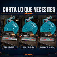 Tronzadora Industrial TOTAL 14” 2400W | 3900 RPM – Alta Potencia para Corte de Metal – 1 Año de Garantía miniatura 7