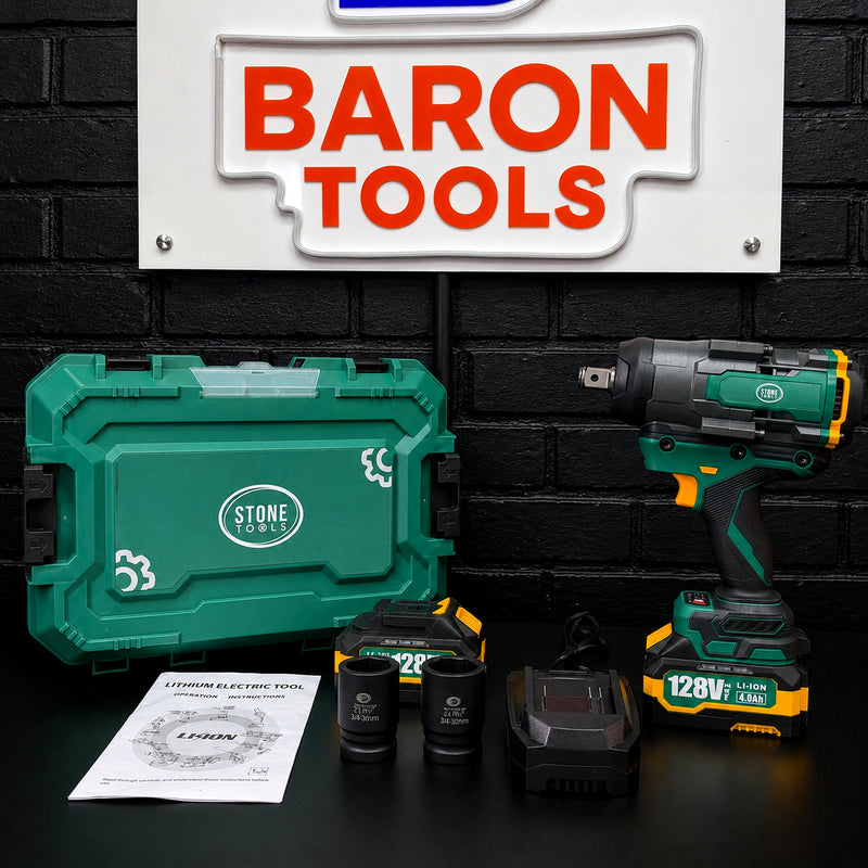 Llave de Impacto Inalámbrica STONE TOOLS 1500 Nm 3/4" Brushless – 2 Baterías 4.0Ah y Maletín foto 2