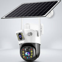 Cámara de Seguridad Solar 2 en 1 Doble Lente 4K — PTZ 355° Visión Nocturna Color miniatura 1