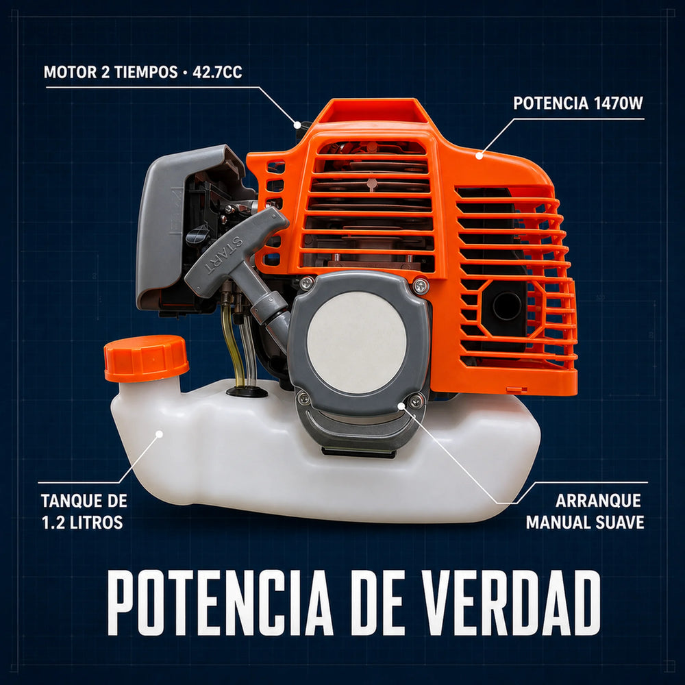 Guadaña LYA Tools BC-430 100% Original | 1 Año de Garantía | Potencia que Marca la Diferencia - 6