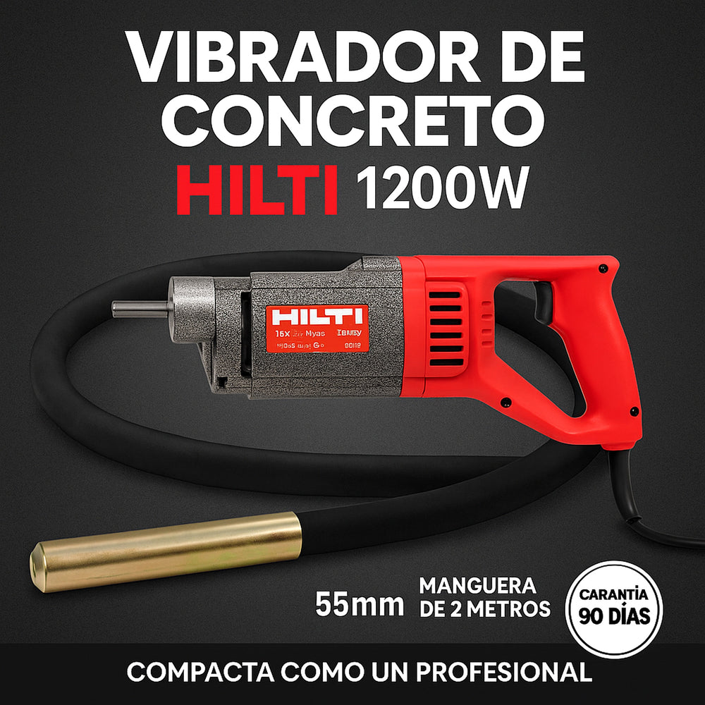 Vibrador de Concreto Industrial tipo HILTI 1200W — Concreto firme, obra segura - 7