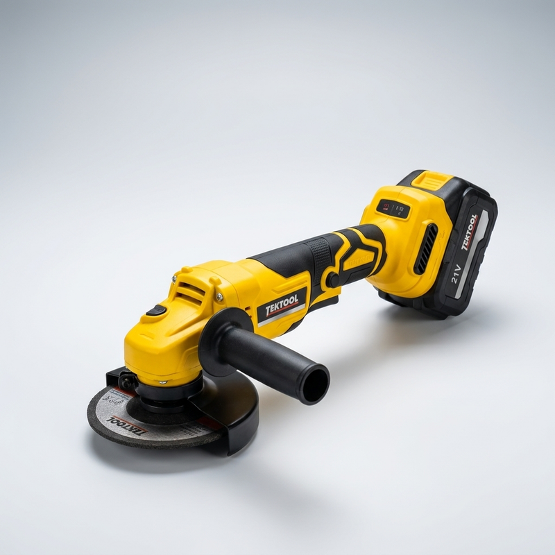 Pulidora Inalámbrica TEKTOOL 4½" 21V — Kit 2 Baterías foto 1