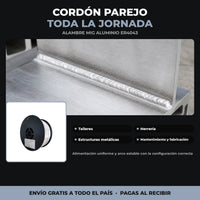 Rollo Alambre MIG Aluminio ER4043 0,5 kg | 0,9 mm | Carrete Compacto miniatura 2