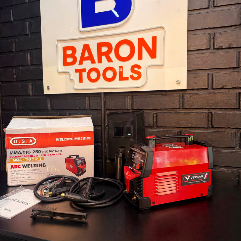 Soldador Inversor VEPSAN MMA/TIG 250A – Borne de Media, Pantalla Digital y VRD foto 3