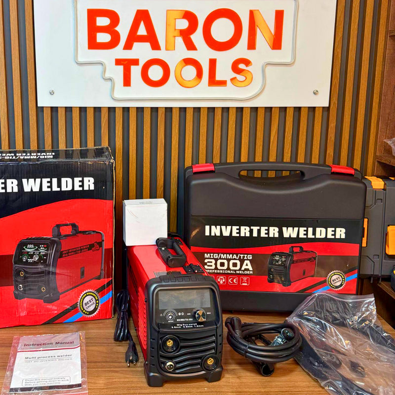 Soldador Inversor MIG 300A Multiproceso 110/220V — MIG + MMA + TIG Lift foto 5