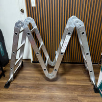 Escalera Multioficios hecha en Aluminio Reforzado — 12 Pasos - 3.7 Metros de altura. Soporta Hasta 150 KG miniatura 8