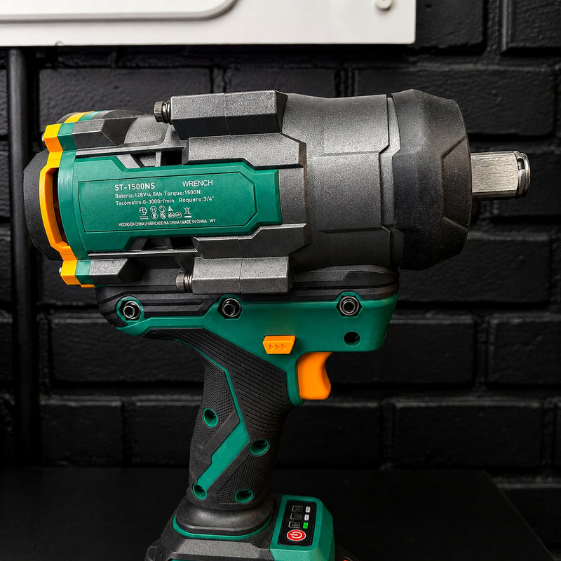 Llave de Impacto Inalámbrica STONE TOOLS 1500 Nm 3/4" Brushless – 2 Baterías 4.0Ah y Maletín foto 4