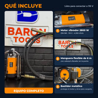 Vibrador de Concreto Industrial tipo DeWALT 2800W ZIN-160 | Manguera de 6 m | 110 V | 4.300 r/min | 1 Año de Garantía miniatura 8