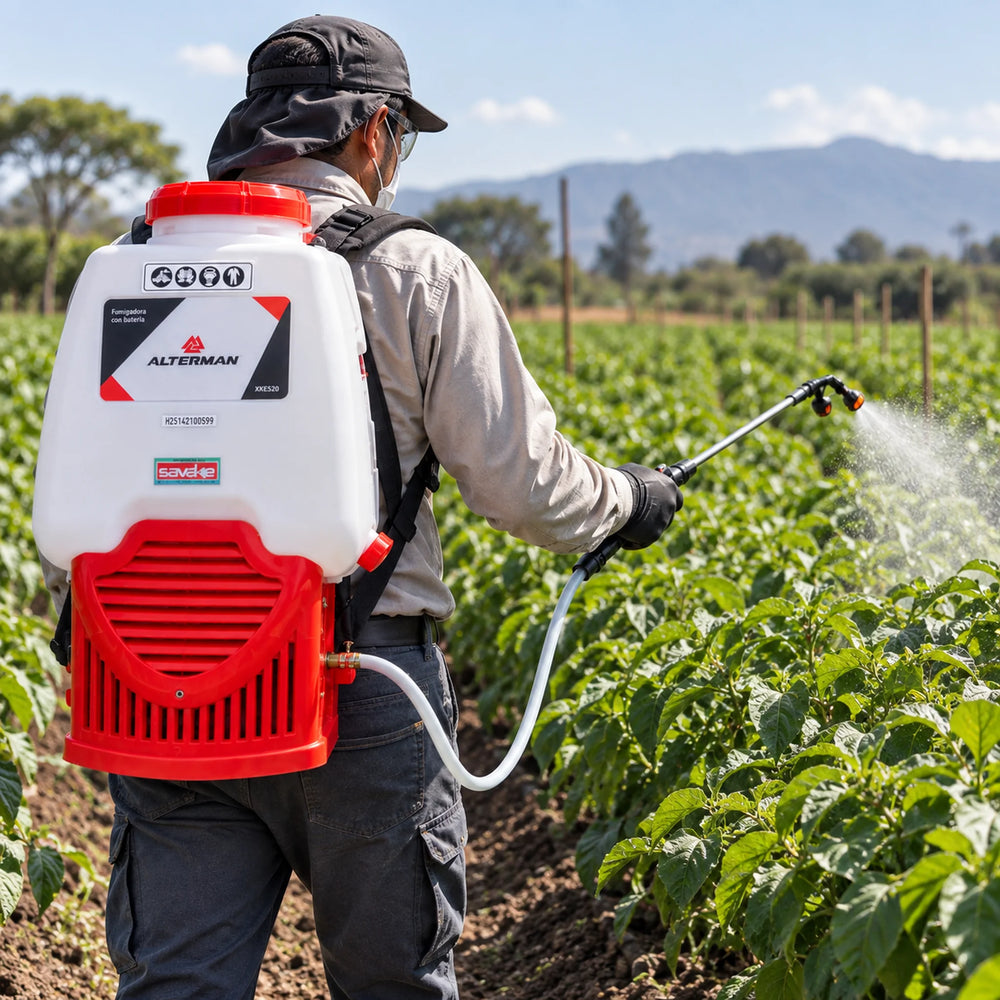 Fumigadora a Batería ALTERMAN XKES20 20 L | Batería 12V 12Ah | Caudal 4 L/min | Tipo Mochila | 1 Año de Garantía - 5