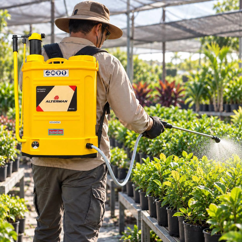 Fumigadora ALTERMAN XKES16 16 L | Batería y Manual | Batería 12V 8Ah | Autonomía hasta 6 h | Tipo Mochila | 1 Año de Garantía foto 5