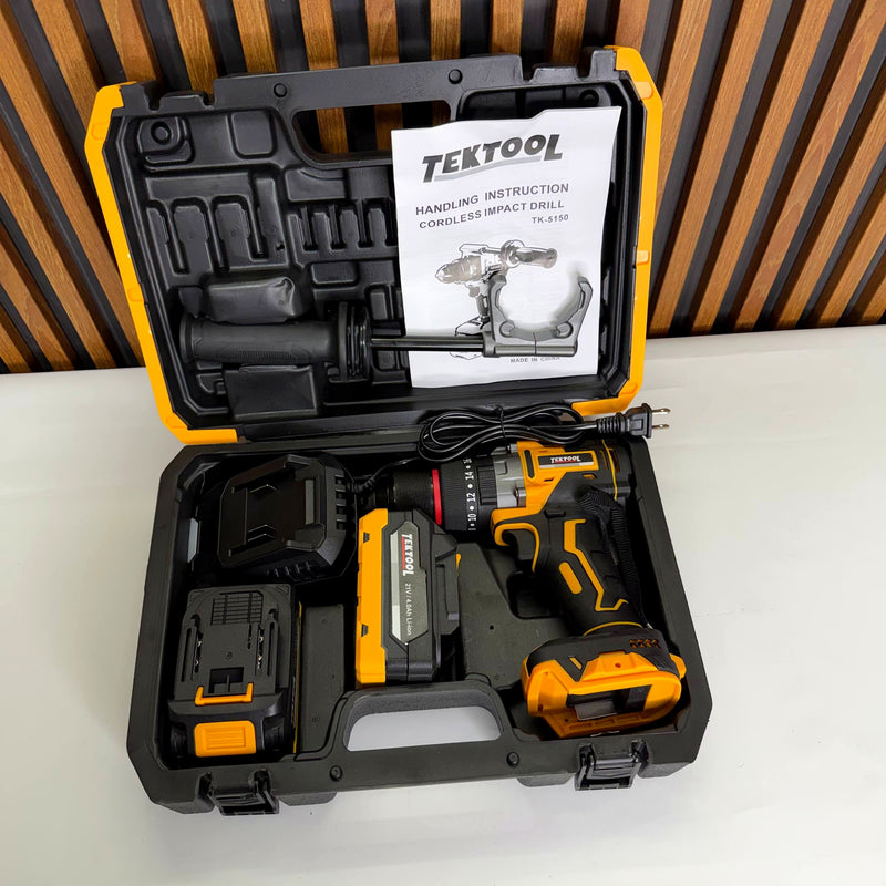 Taladro Industrial TEKTOOL 150 Nm — Brushless con 2 Baterías 4Ah foto 3