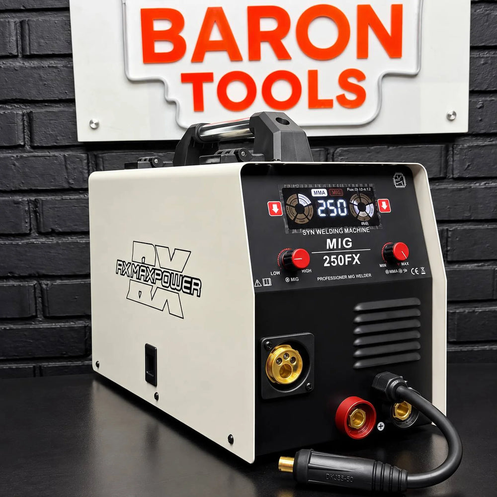 Soldador industrial RX MAX POWER 250 AMP – 5 en 1 MMA/MIG/MAG/MIX/LIFT TIG | Borne europeo | Alambre hasta 5 kg| 2 AÑOS DE GARANTÍA - 5