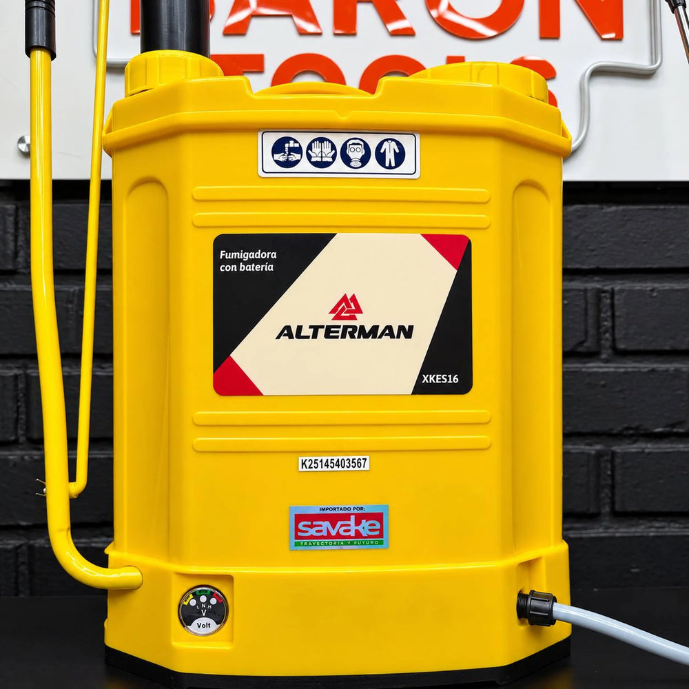 Fumigadora ALTERMAN XKES16 16 L | Batería y Manual | Batería 12V 8Ah | Autonomía hasta 6 h | Tipo Mochila | 1 Año de Garantía - 6