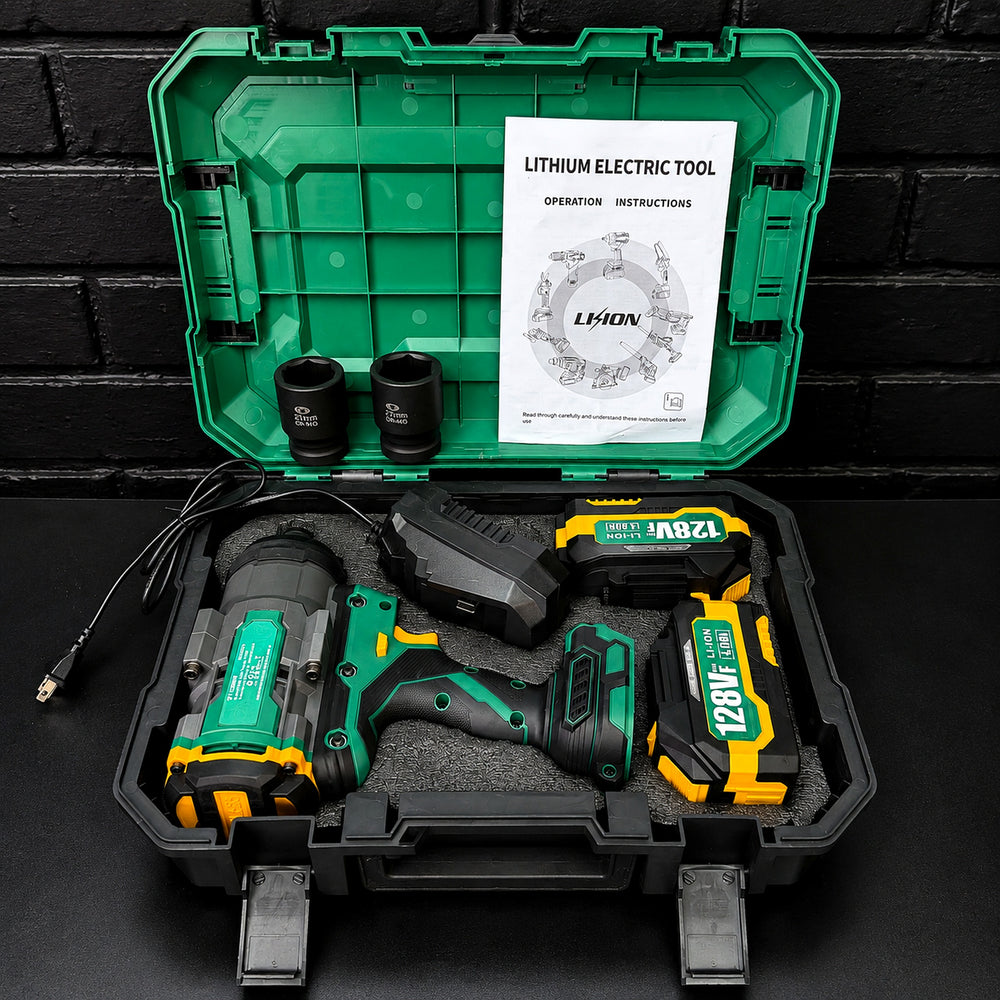 Llave de Impacto Inalámbrica STONE TOOLS 1500 Nm 3/4" Brushless – 2 Baterías 4.0Ah y Maletín - 7