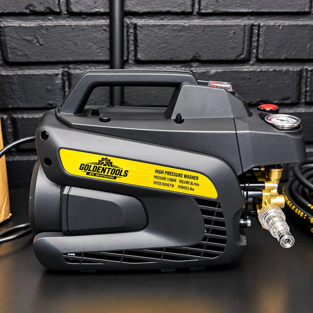 Hidrolavadora Industrial Golden Tools Autocebante | 1740 PSI | 2000W | 2.7 HP | 8 L/min | 1 Año de Garantía - 7