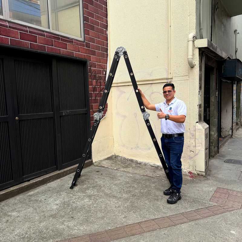 Escalera Multiposiciones de Aluminio Reforzado — 16 Pasos foto 10