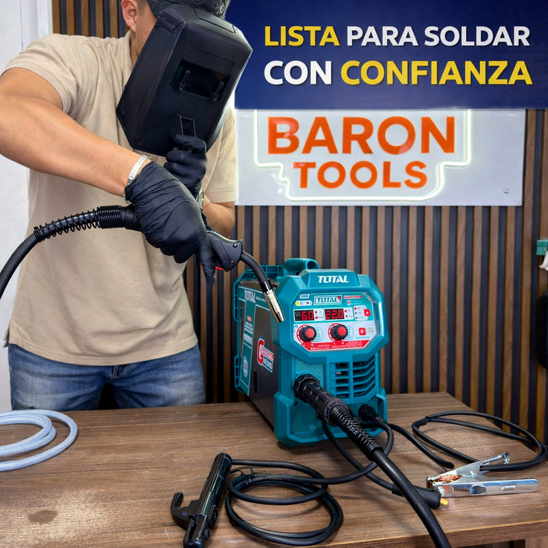 Soldador Inversor Digital TOTAL 160A UTW216059 — MMA + TIG Lift IGBT foto 7