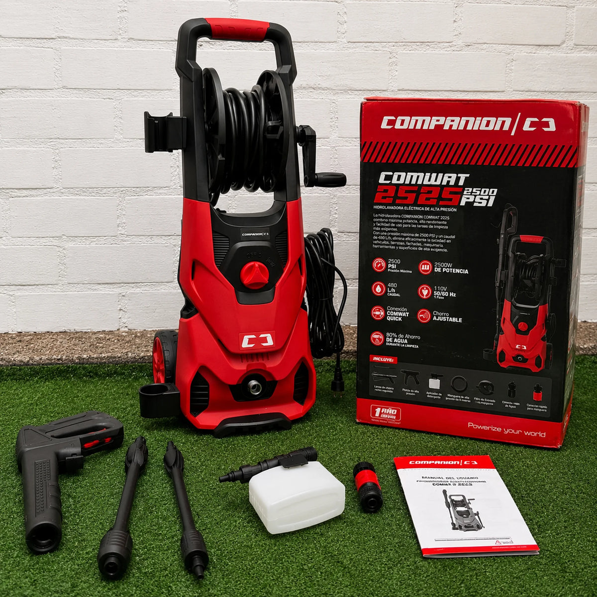 Hidrolavadora Industrial Companion C3 | 2500 PSI – 2500W de Potencia  – 480 L/h de Caudal | 1 Año de Garantía - en uso