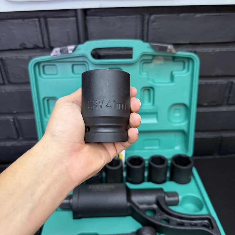 Multiplicador de Fuerza TEKTOOL 4.800 N·m — Afloja Tuercas de Camión y Maquinaria sin Aire ni Electricidad | 8 Copas y Maletín foto 8