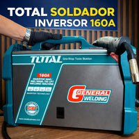 Soldador Inversor Digital TOTAL 160A UTW216059 — MMA + TIG Lift IGBT miniatura 1